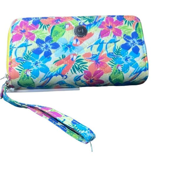 Tiffany Rose Women’s Multicolor tropical floral Quilted Cotton Wristlet OS - Picture 8 of 13